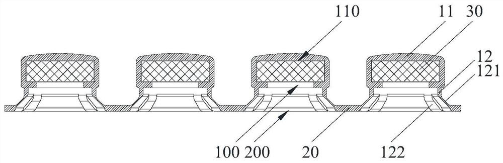 Massage head assembly and portable nursing device