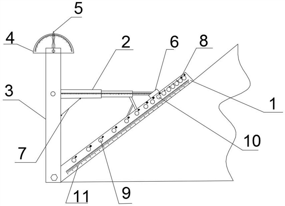 Device for detecting slope ratio and detection method thereof