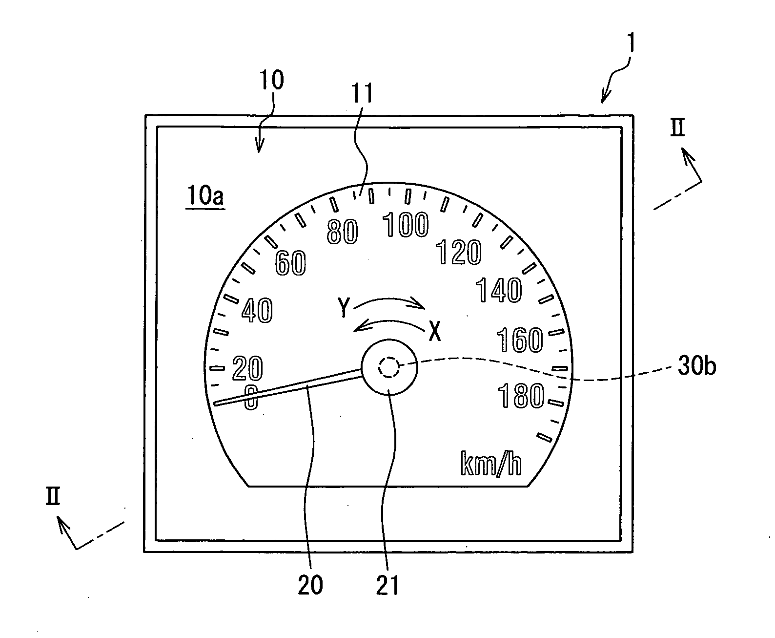 Indicating instrument for vehicle