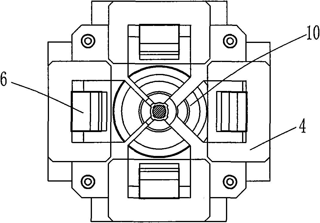 Self-centering radial synchronous clamping and riveting device