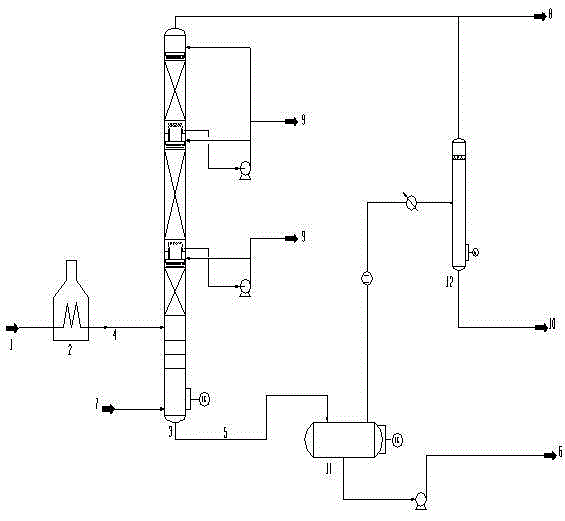 A vacuum distillation method and device for improving extraction rate