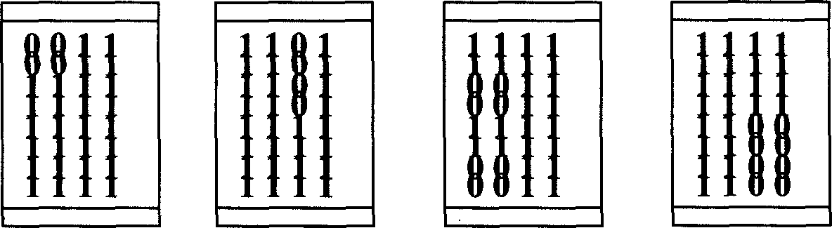 Oligonucleotide series for calculation of DNA chip