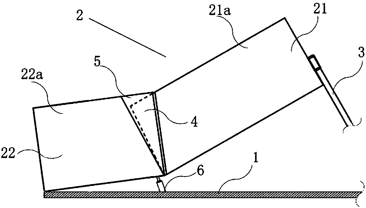 Foldable compartment and automatic-unloading trunk capable of preventing material unloading and lateral overturning