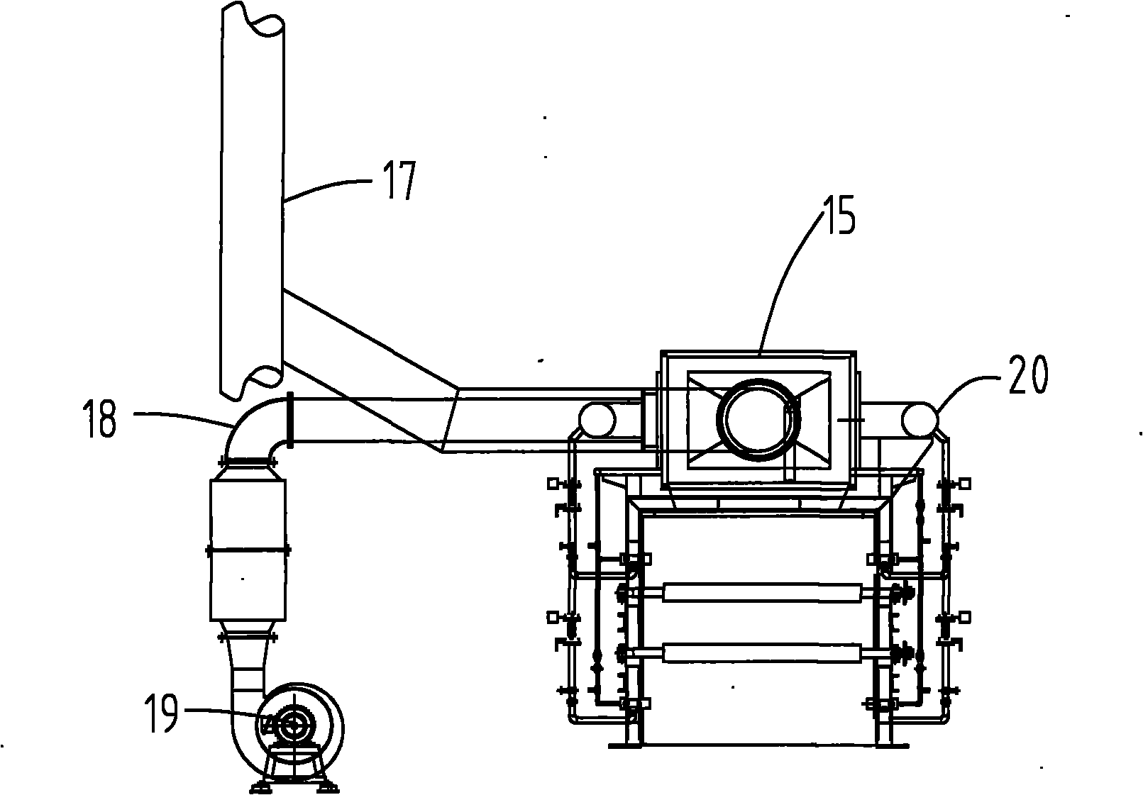 Heat recycle device on bearing steel isothermal spheroidizing annealing furnace