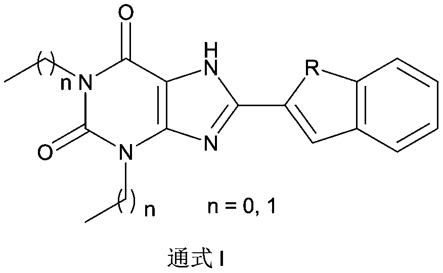 Xanthine derivative as well as preparation method and application thereof