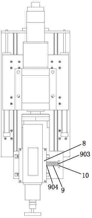 Novel numerically controlled special-shaped glass edge grinding machine