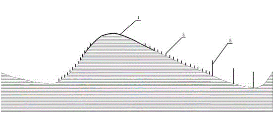 Method for comprehensive treatment of moving dune through top sealing, slope fixing and side locking