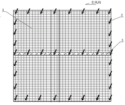 Method for comprehensive treatment of moving dune through top sealing, slope fixing and side locking