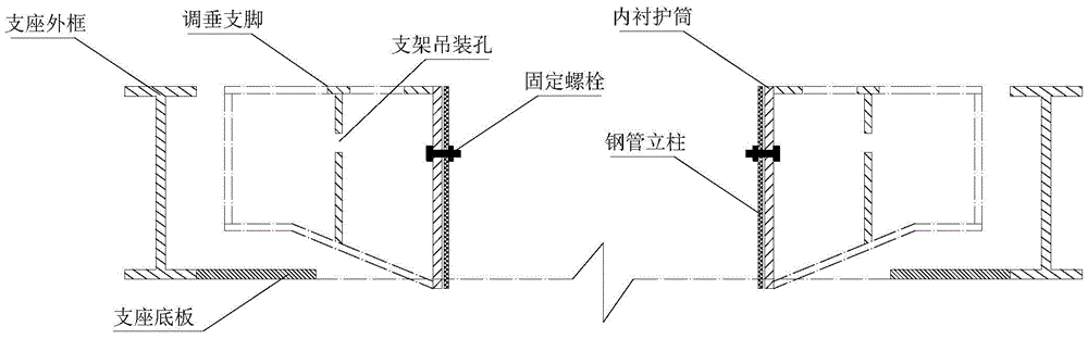 Quick positioning and verticality-adjusting device for large-diameter steel-pipe upright column pile and construction method