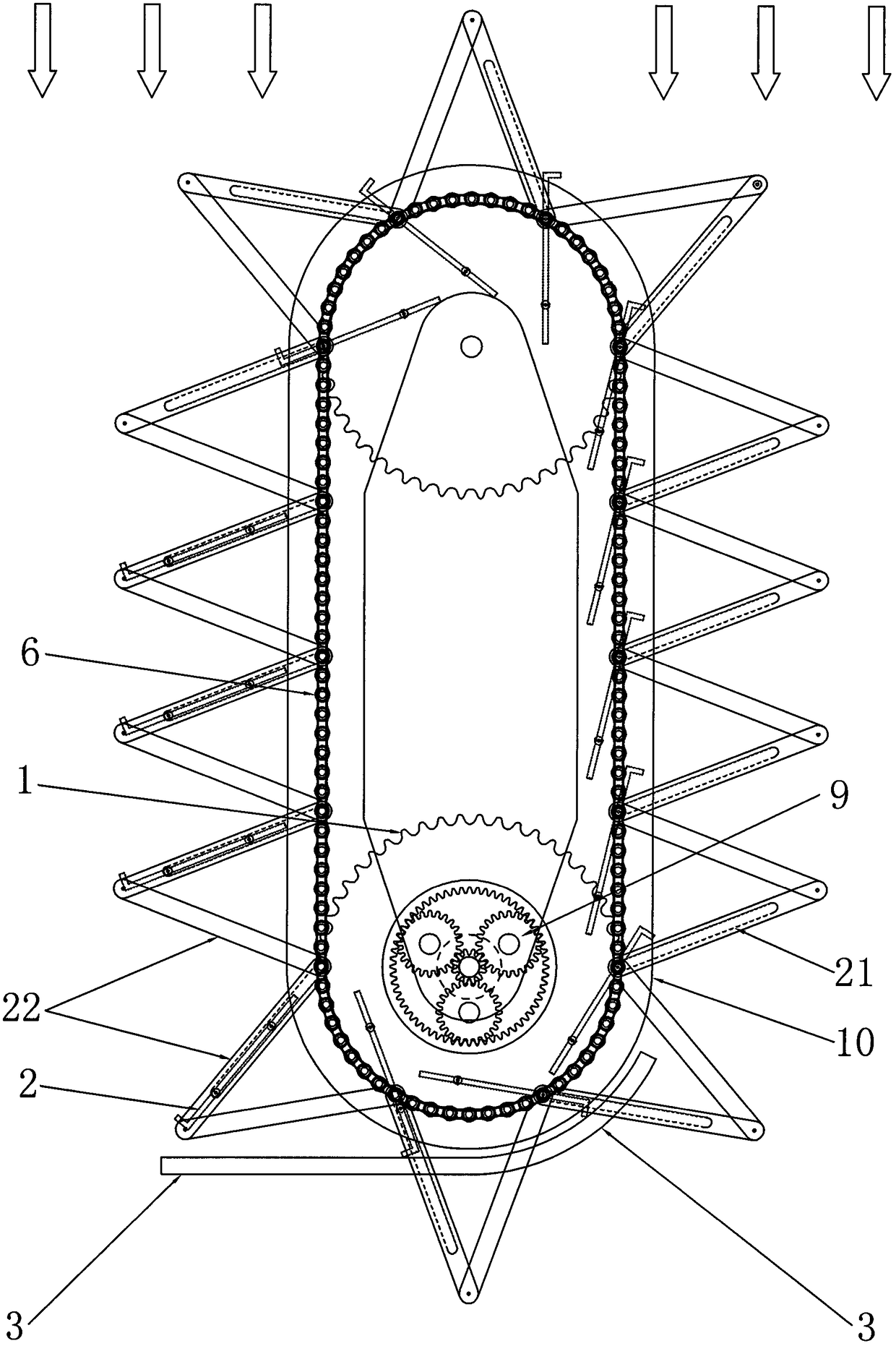 Wheel flow telescopic flow scooter and power generation system