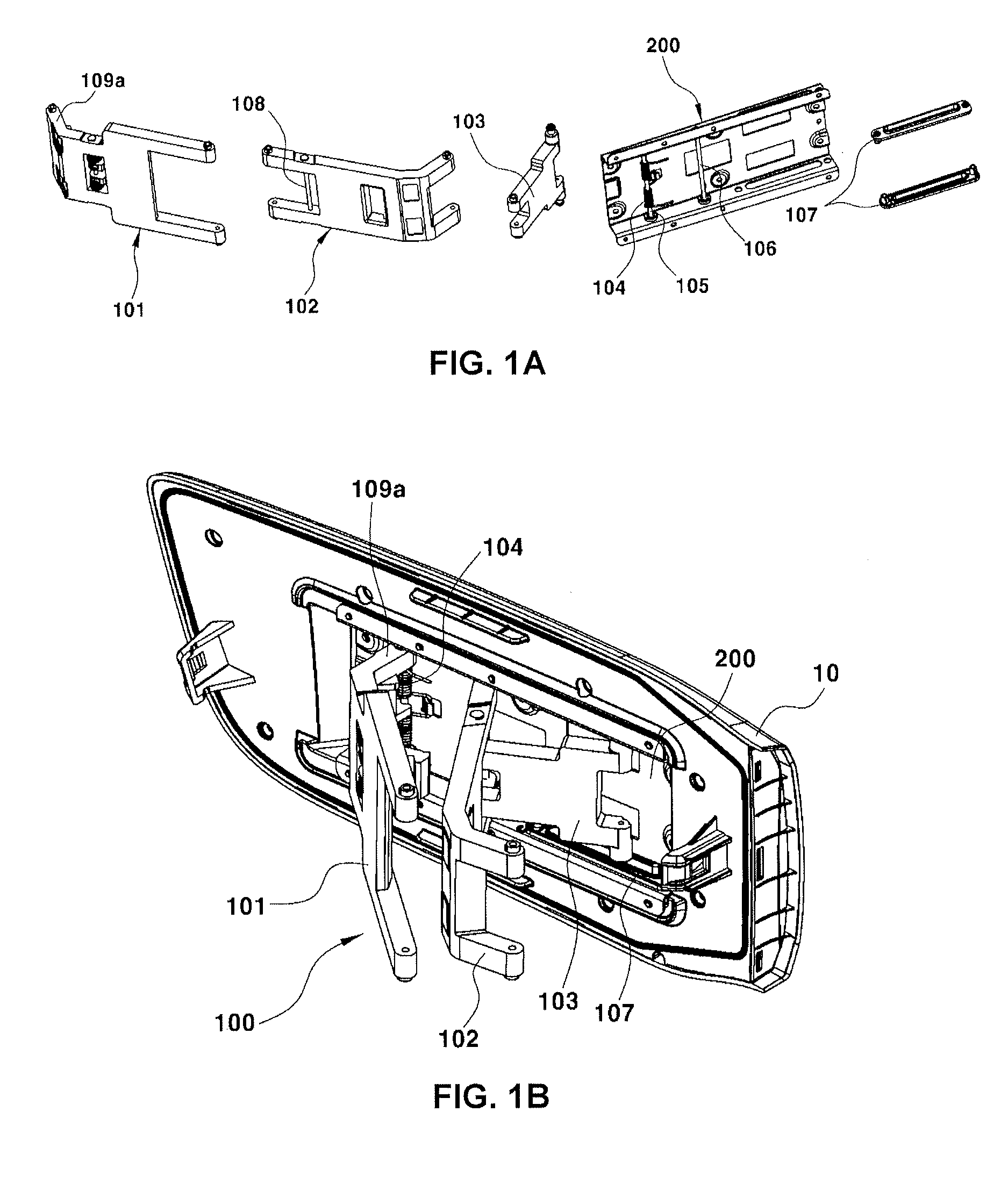 Door assembly for charging port of electric vehicle