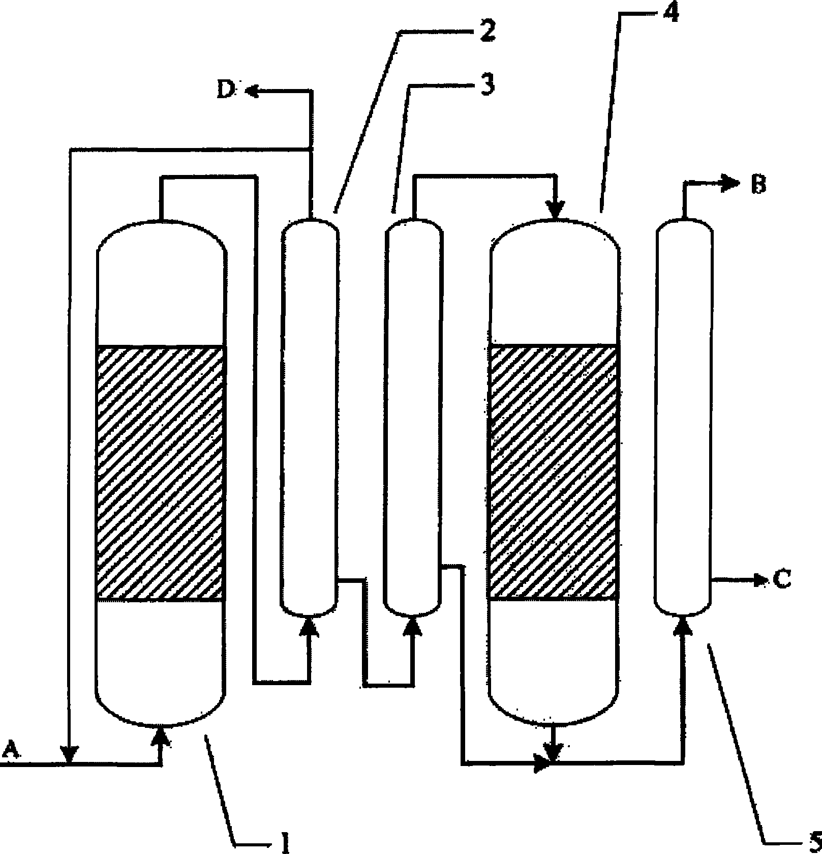 Method for preparing 2-methylacraldehyde and 2-methyl-2-pentenal synchronously