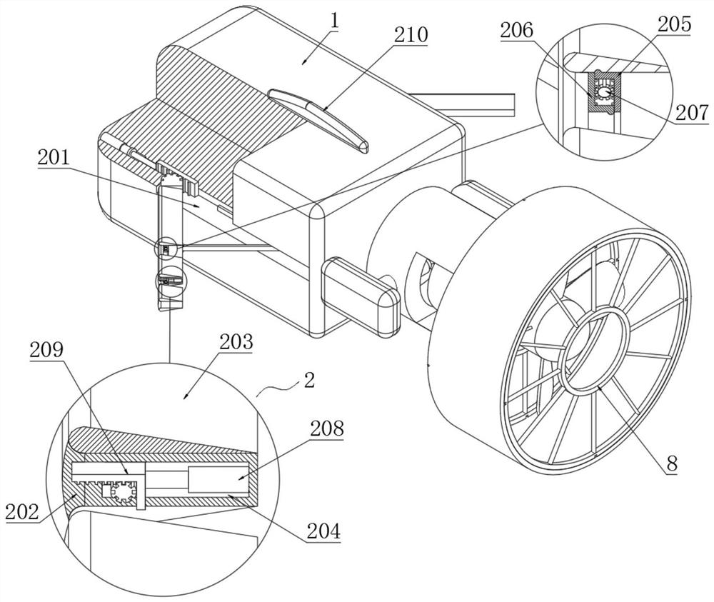 Propeller hydraulic control system of underwater robot