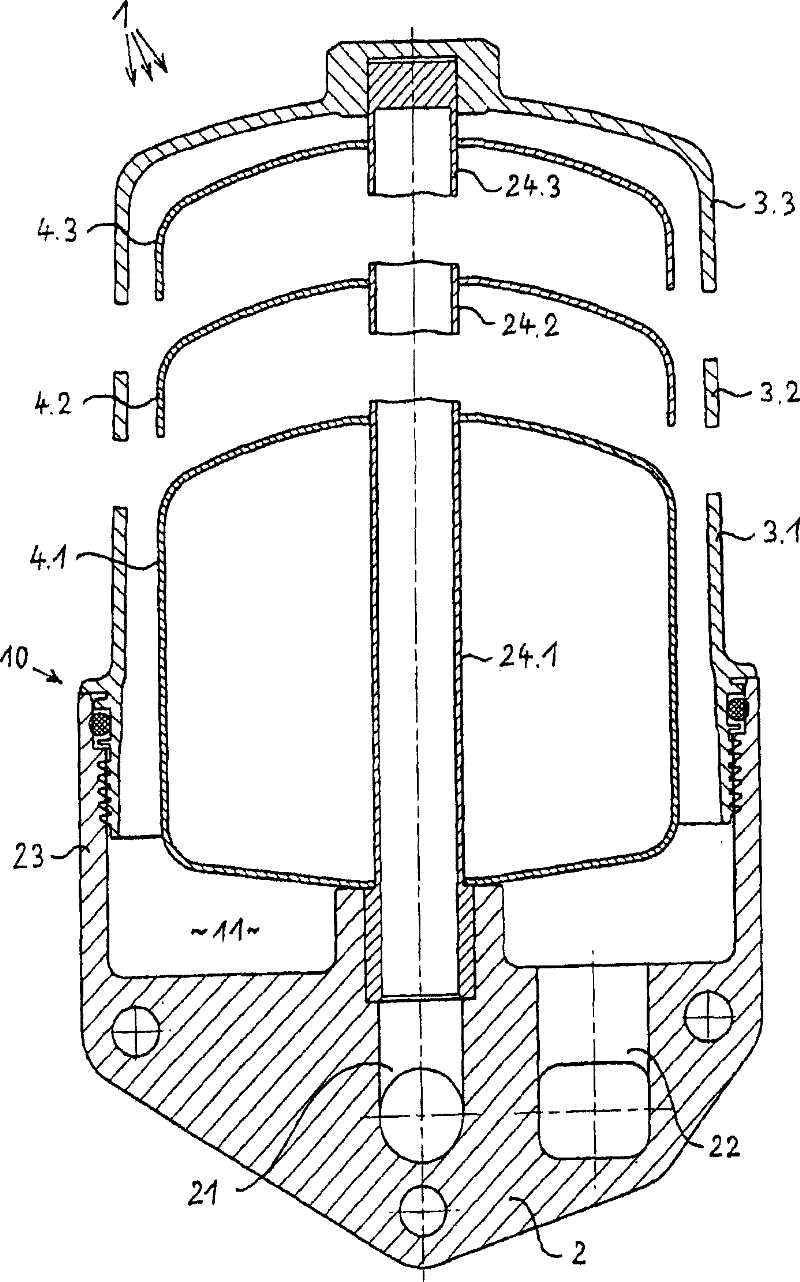 Centrifuges, in particular, for a lubricant oil in an internal combustion engine