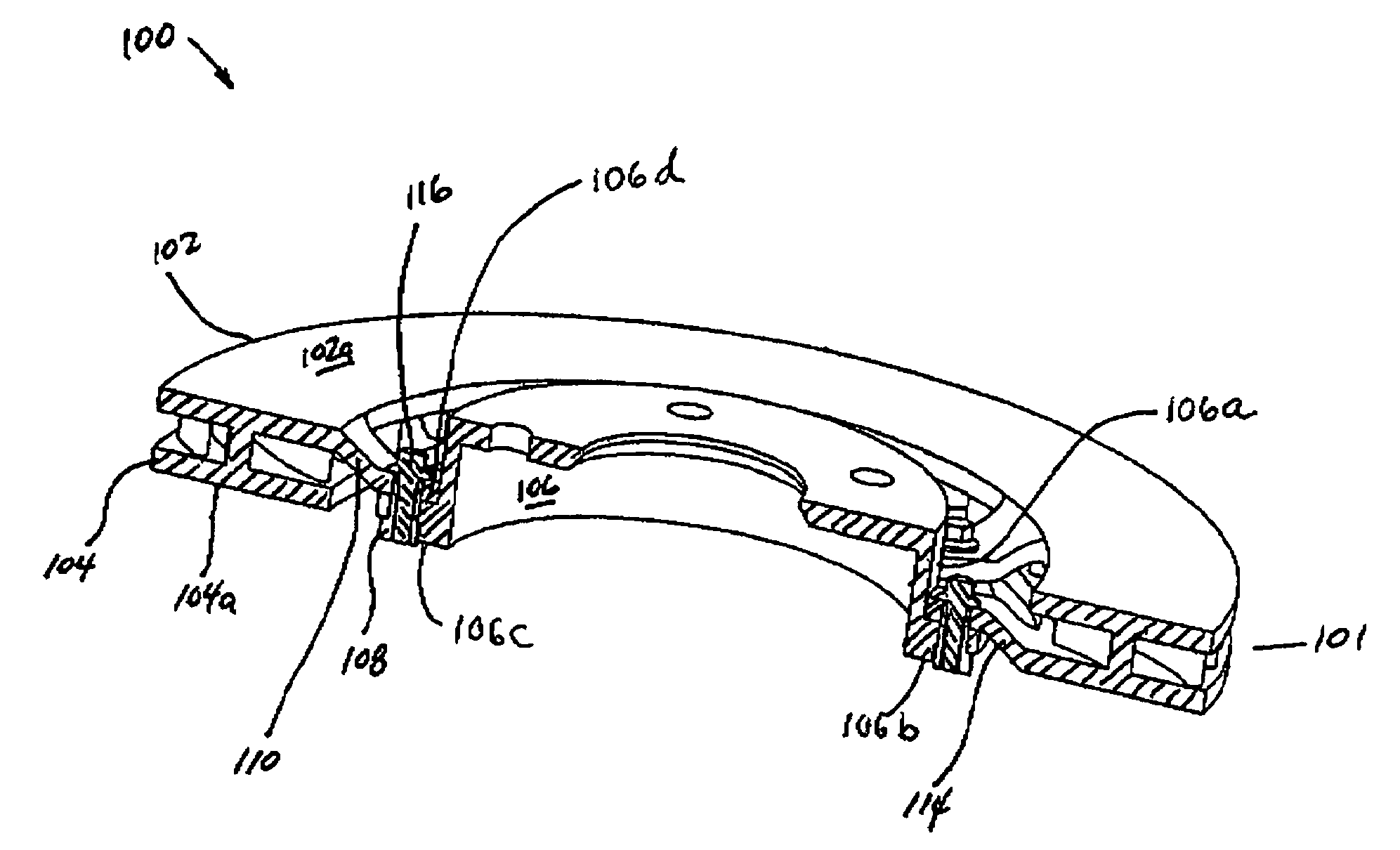 Center mount two piece brake rotor