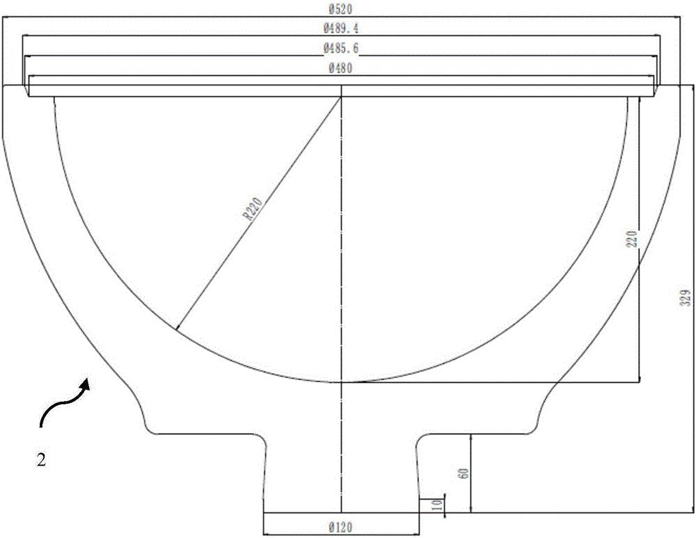 Preparation method of deep sea glass buoyage and moulding device thereof