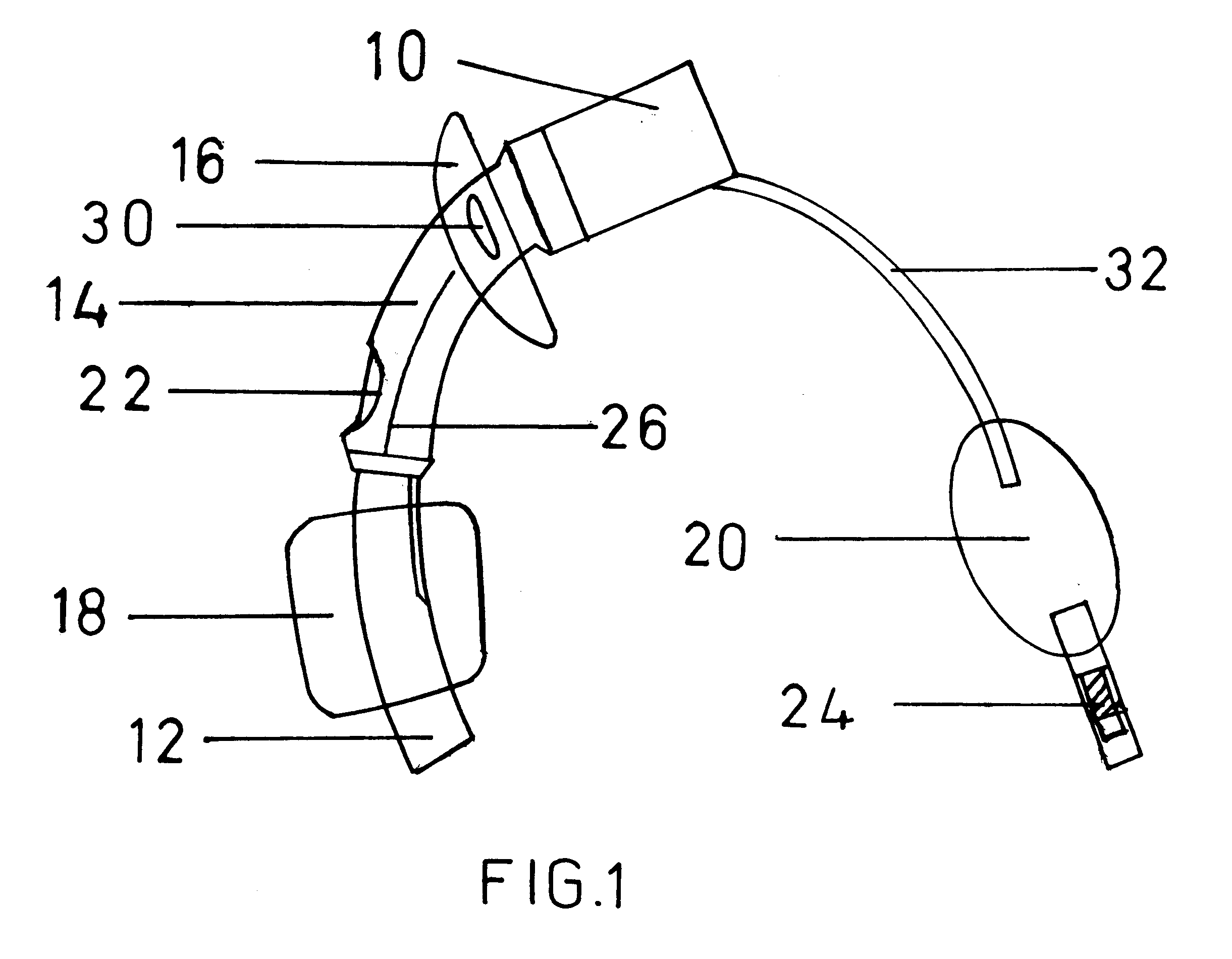 Tracheostomy tube with cuff on inner cannula