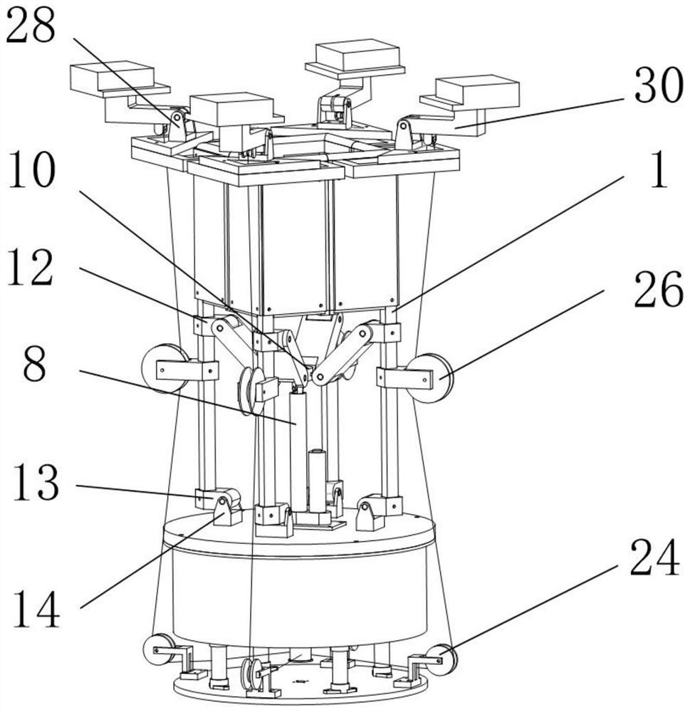 An integrated mechanical claw device for collecting and taking out combustible ice exploration