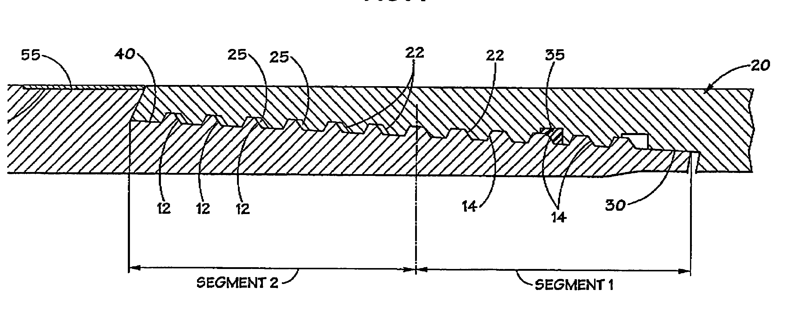 Hybrid threaded connection for expandable tubulars