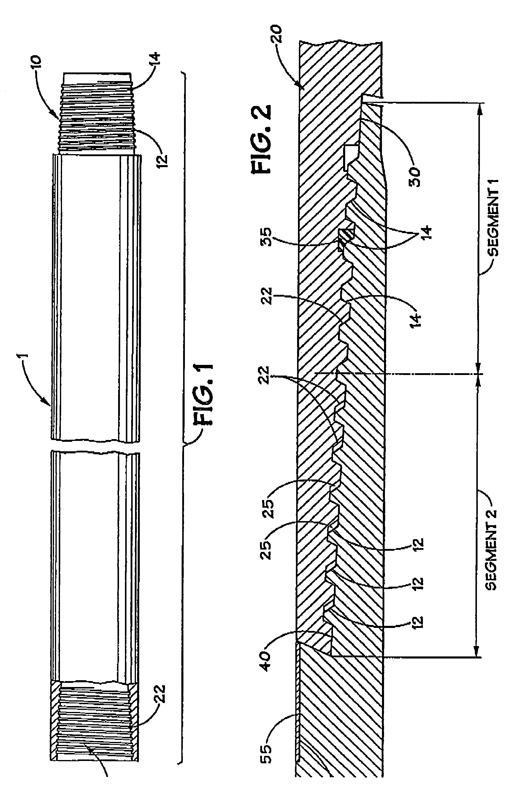 Hybrid threaded connection for expandable tubulars