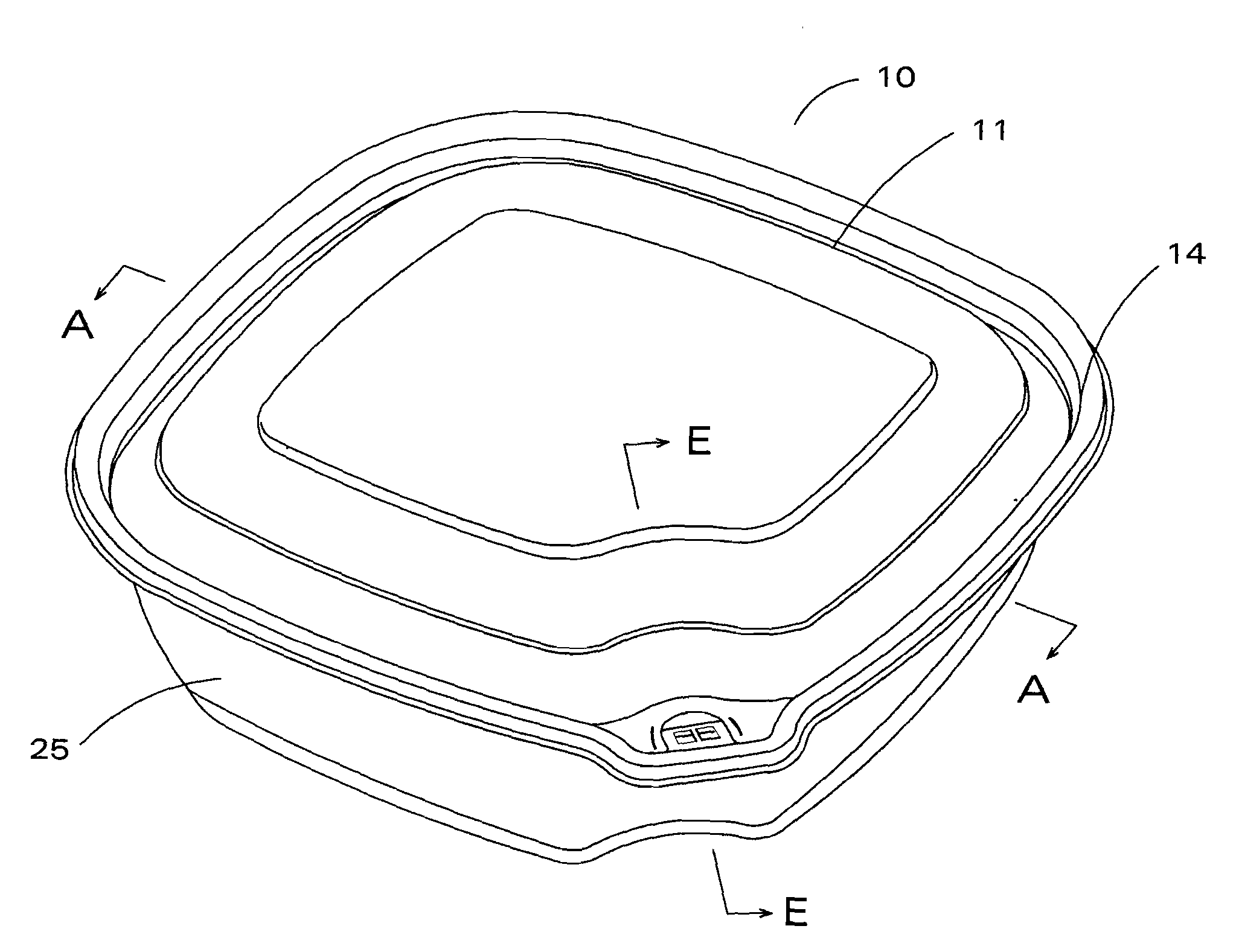 Food container having improved tamper evident features