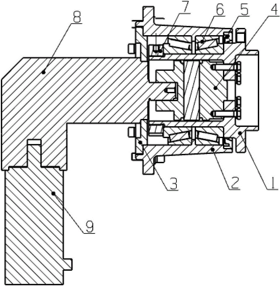 Industrial car axle structure