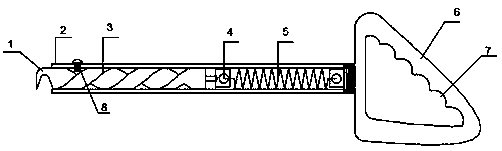 Hand-held spinning type steel bar binding device