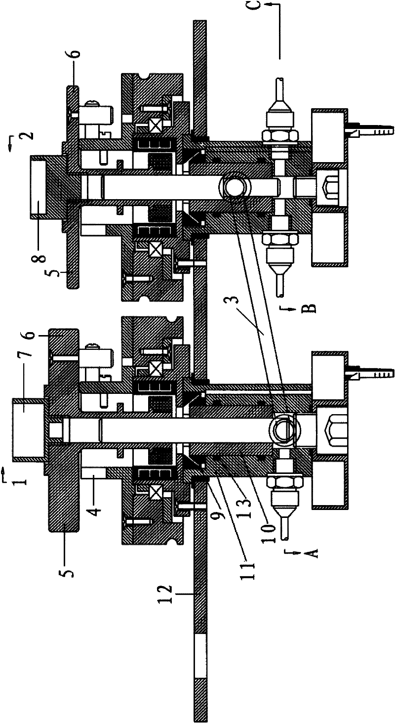 Double piston type pressure vacuum gauge