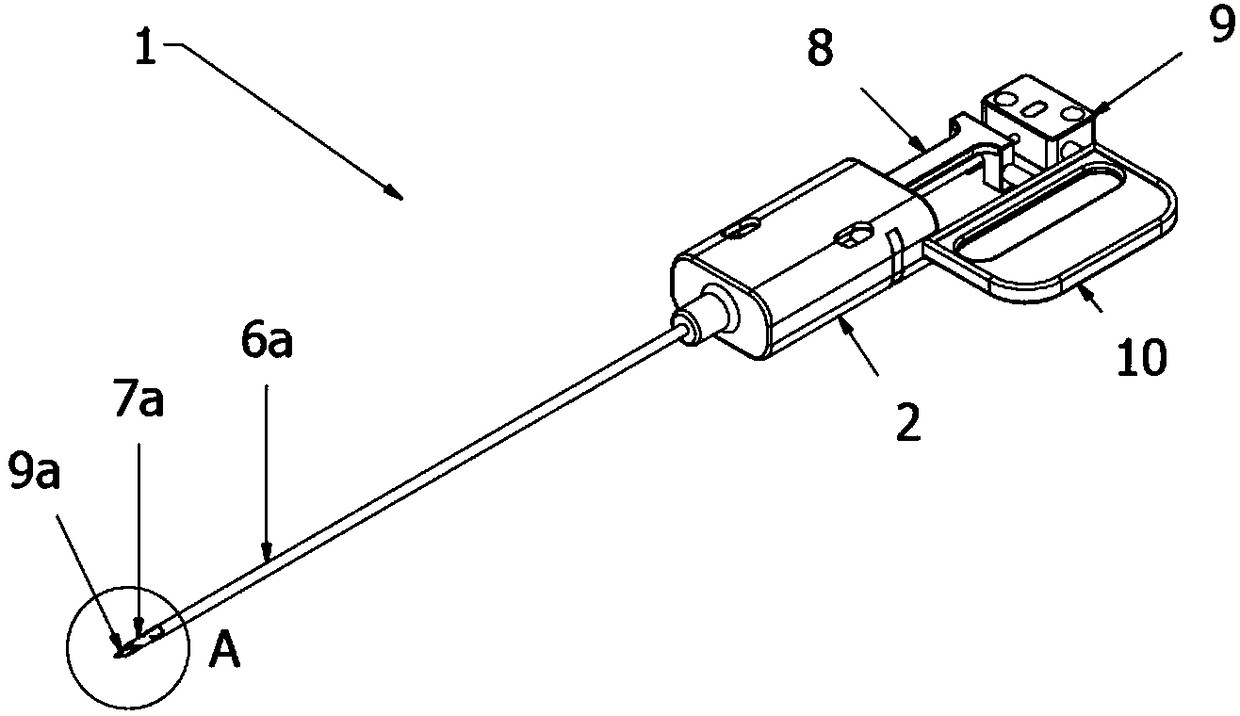 Configuration applied to biopsy device provided with reusable trigger used for disposable needle