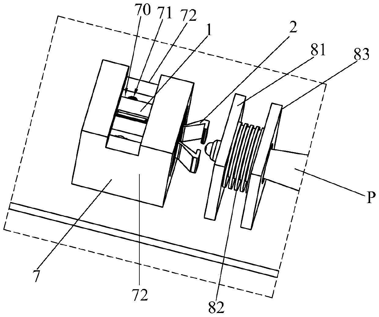 Device for cooperating with handwriting pen insertion and equipment with handwriting pen insertion function