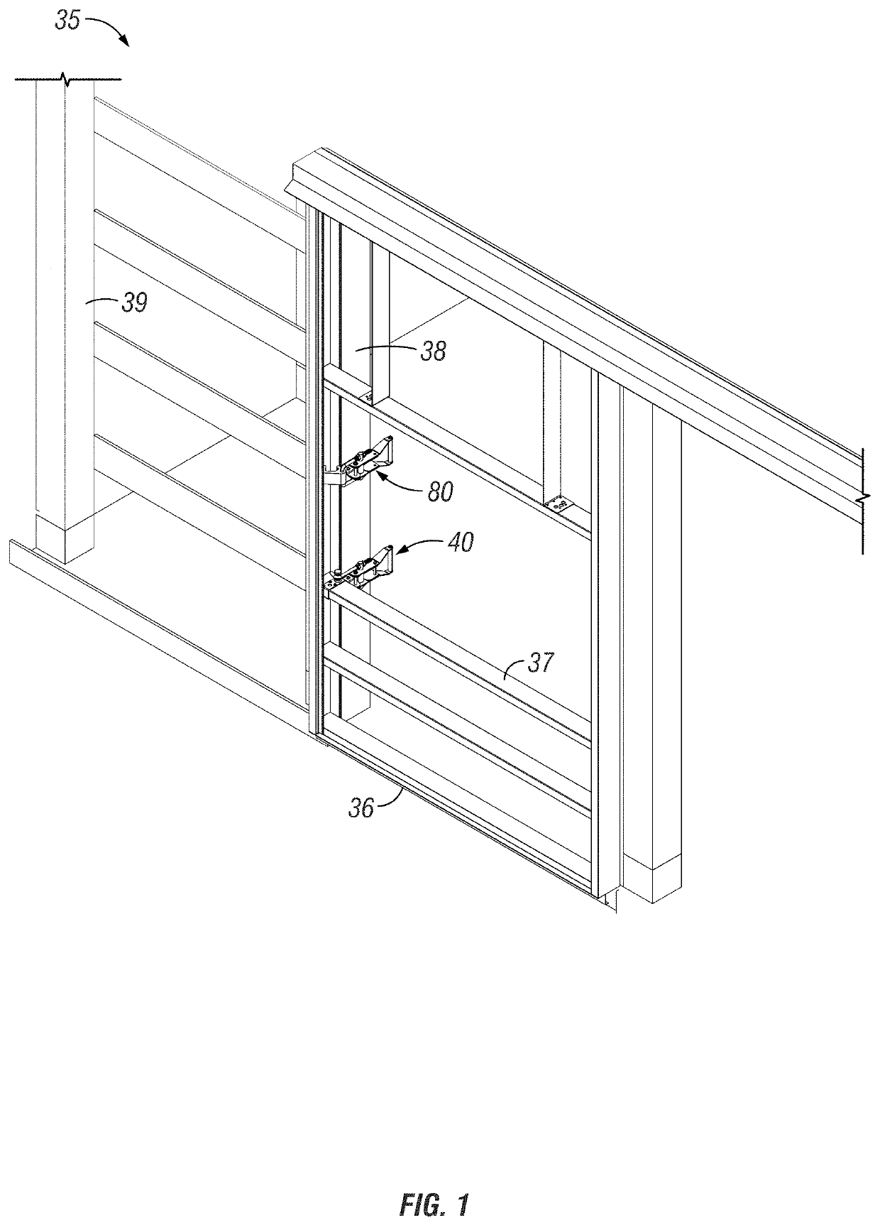 Heavy-duty jamb latch for sliding building doors