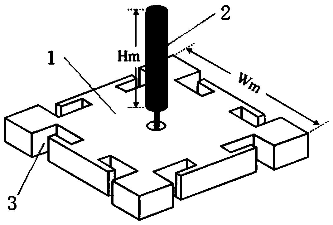 Omnidirectional scanning monopole end-fire array antenna of horizontal beam