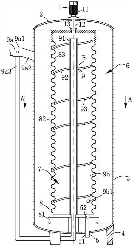 High-pressure water storage tank