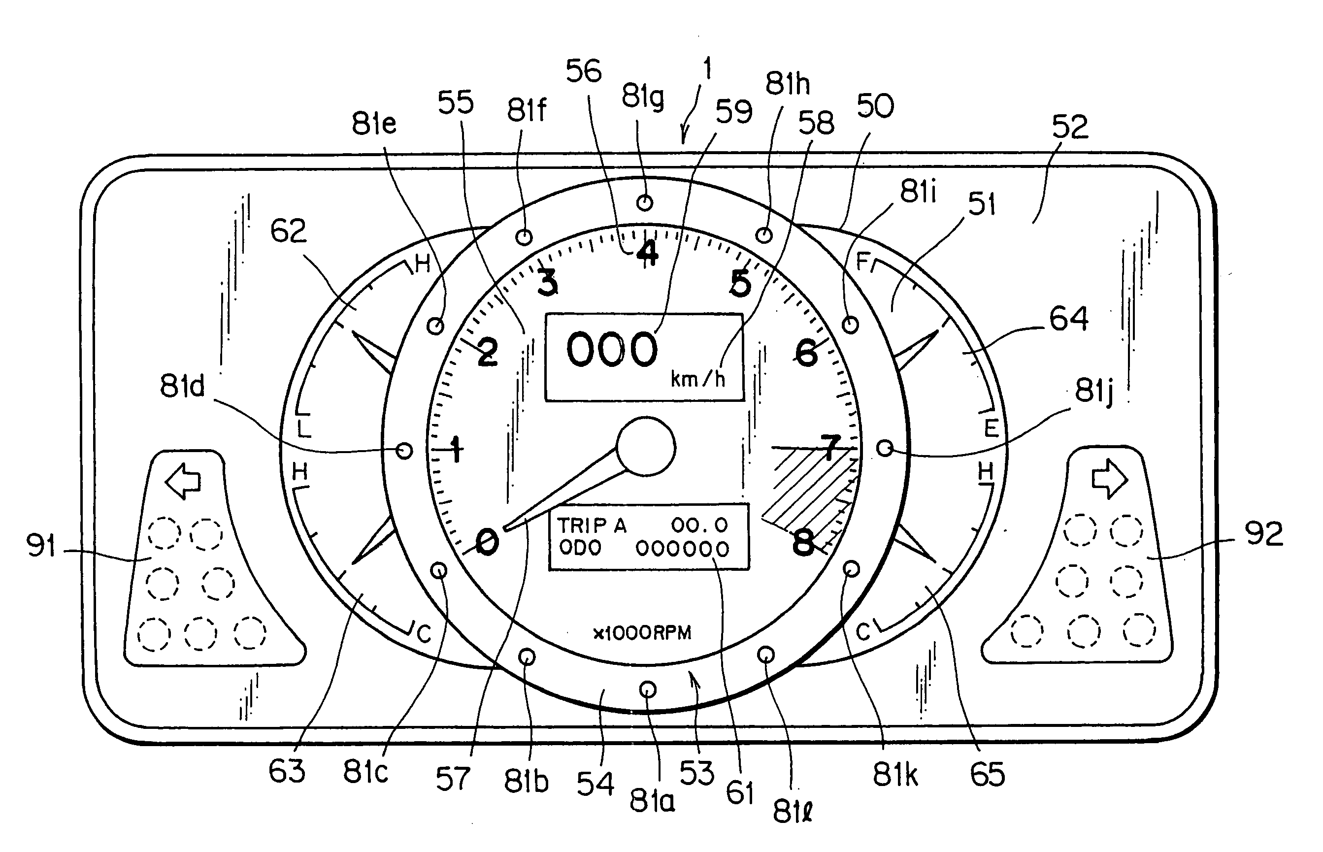 Display unit for vehicle