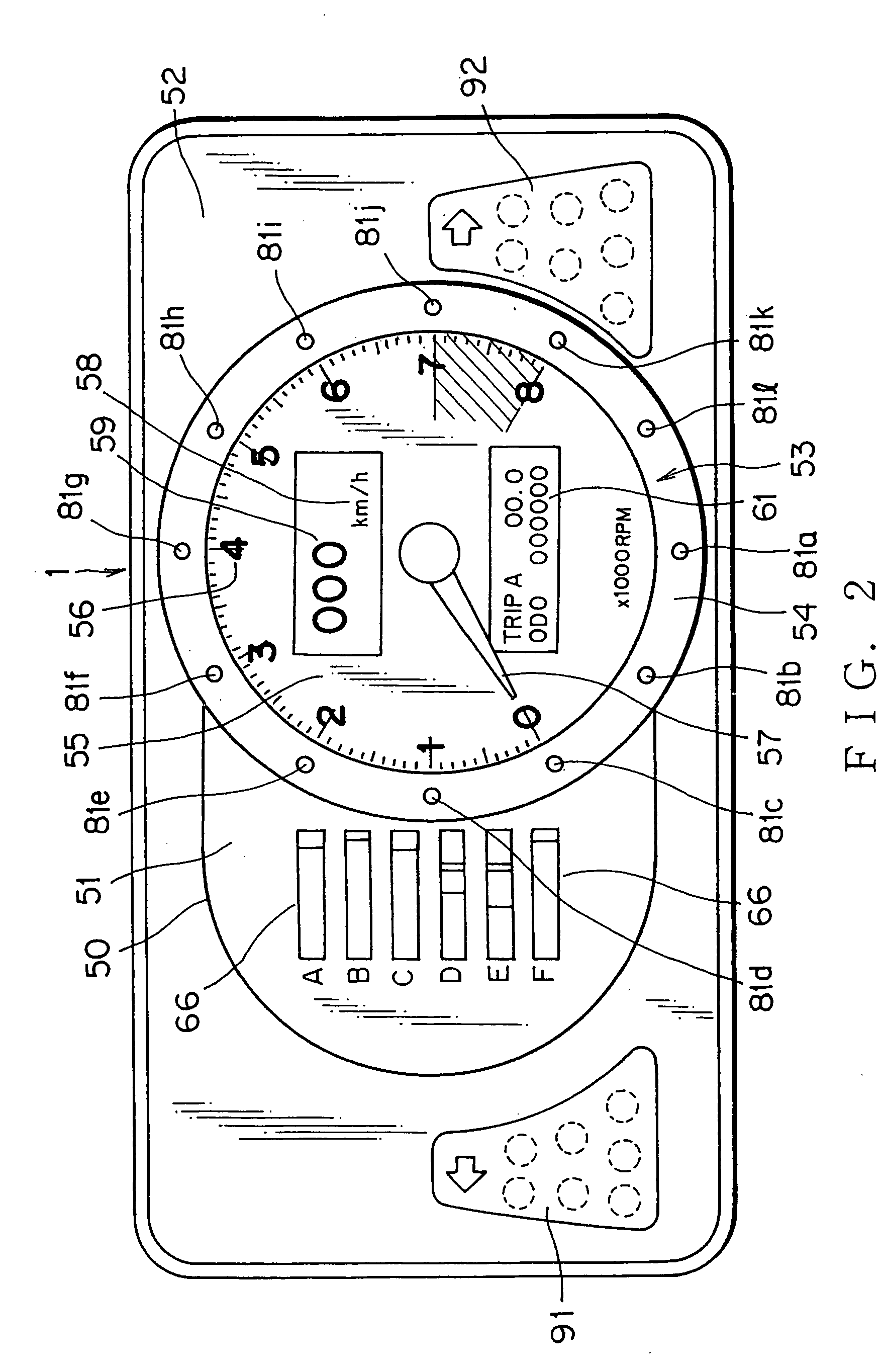 Display unit for vehicle