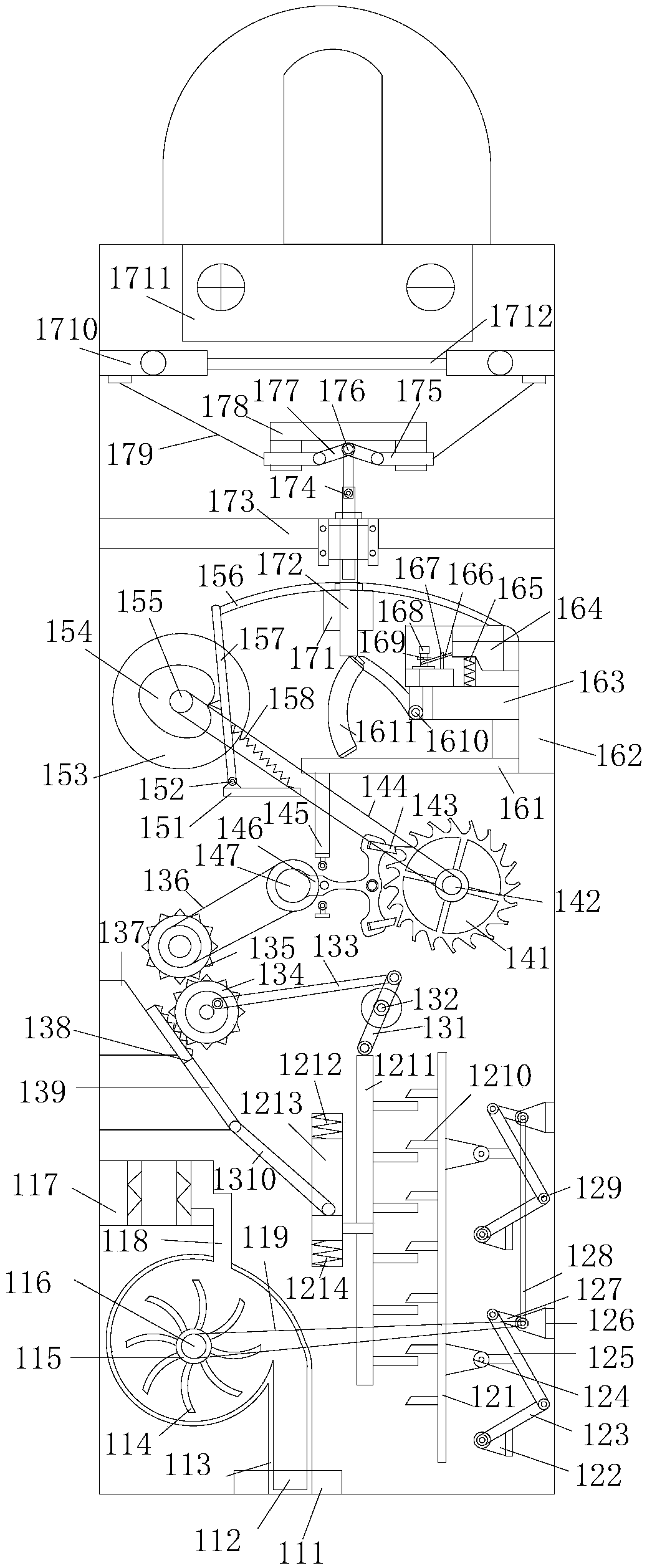 Pipeline leaking automatic monitoring and alarming device