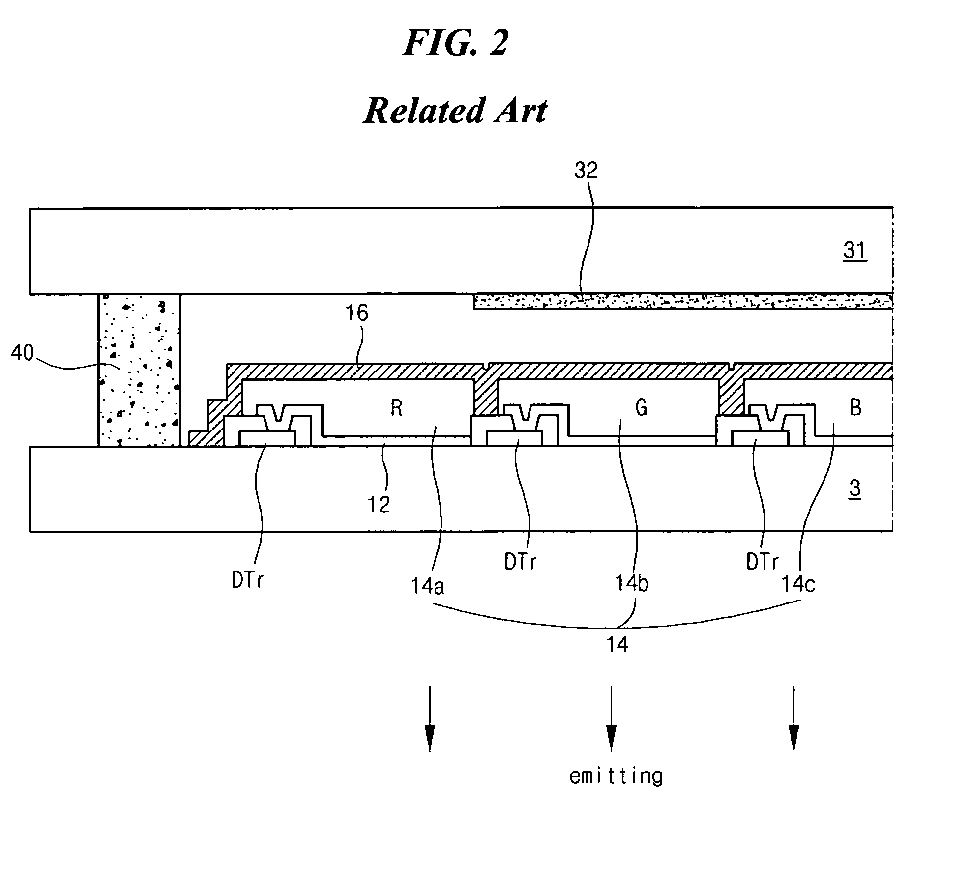 Organic electroluminescent display device and method of fabricating the same