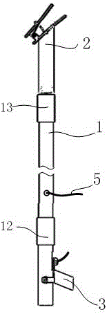 Telescopic current transformer rated ratio testing device