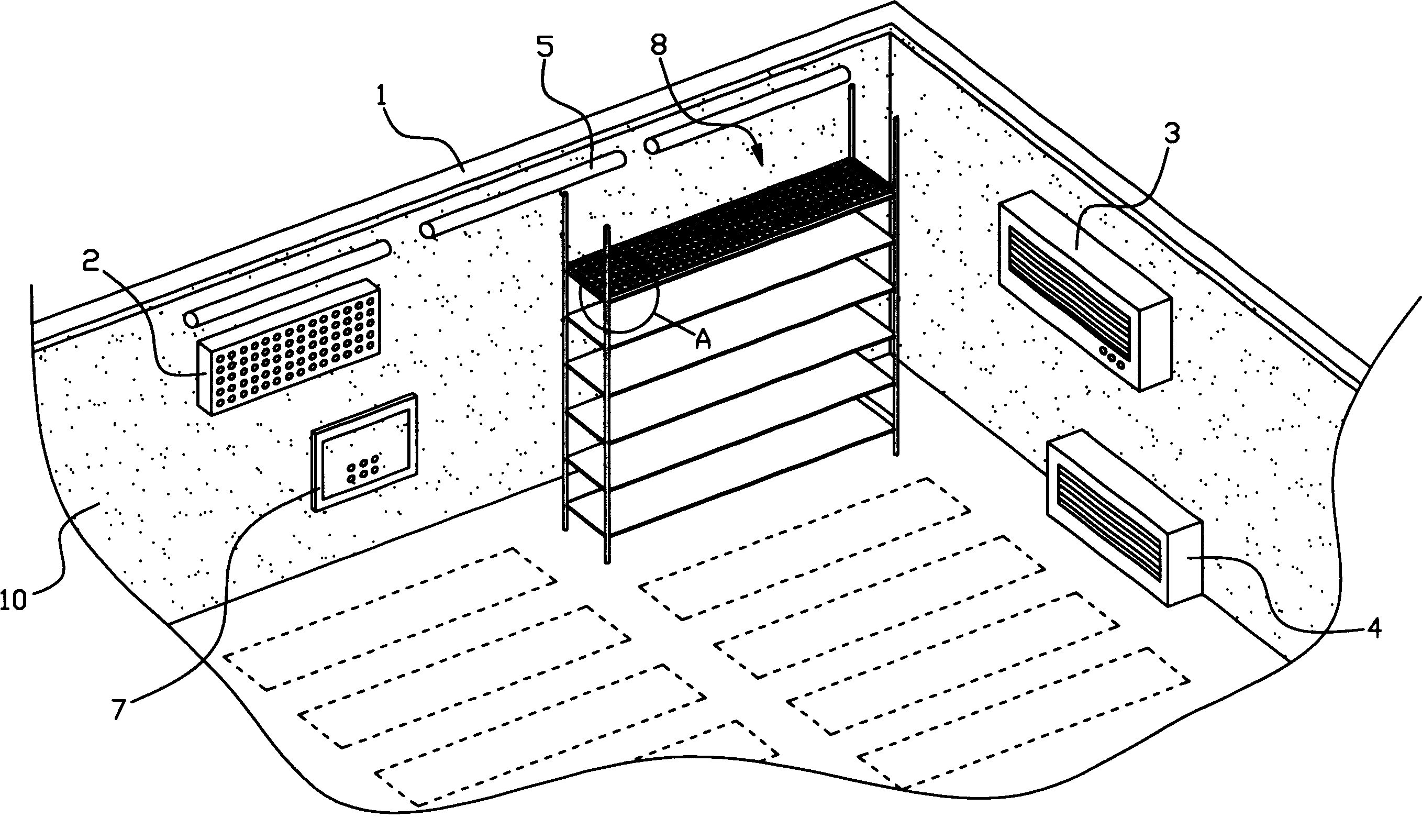 Hypsizigus marmoreus industrial planting method and mushroom house system using thereof