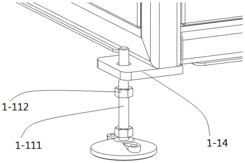 Automatic square tube receiving and conveying detection rack structure system