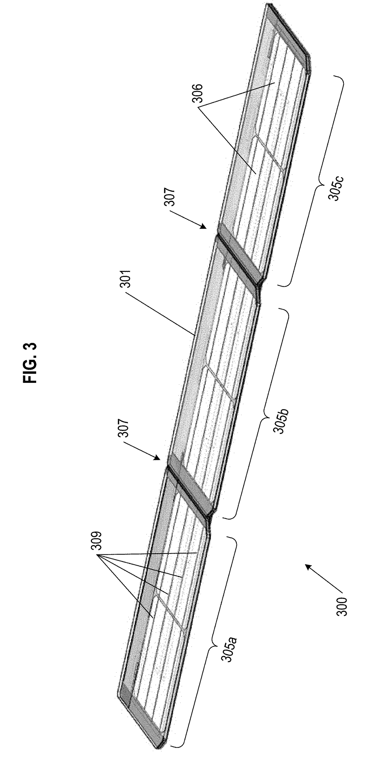 Flexible solar roofing modules