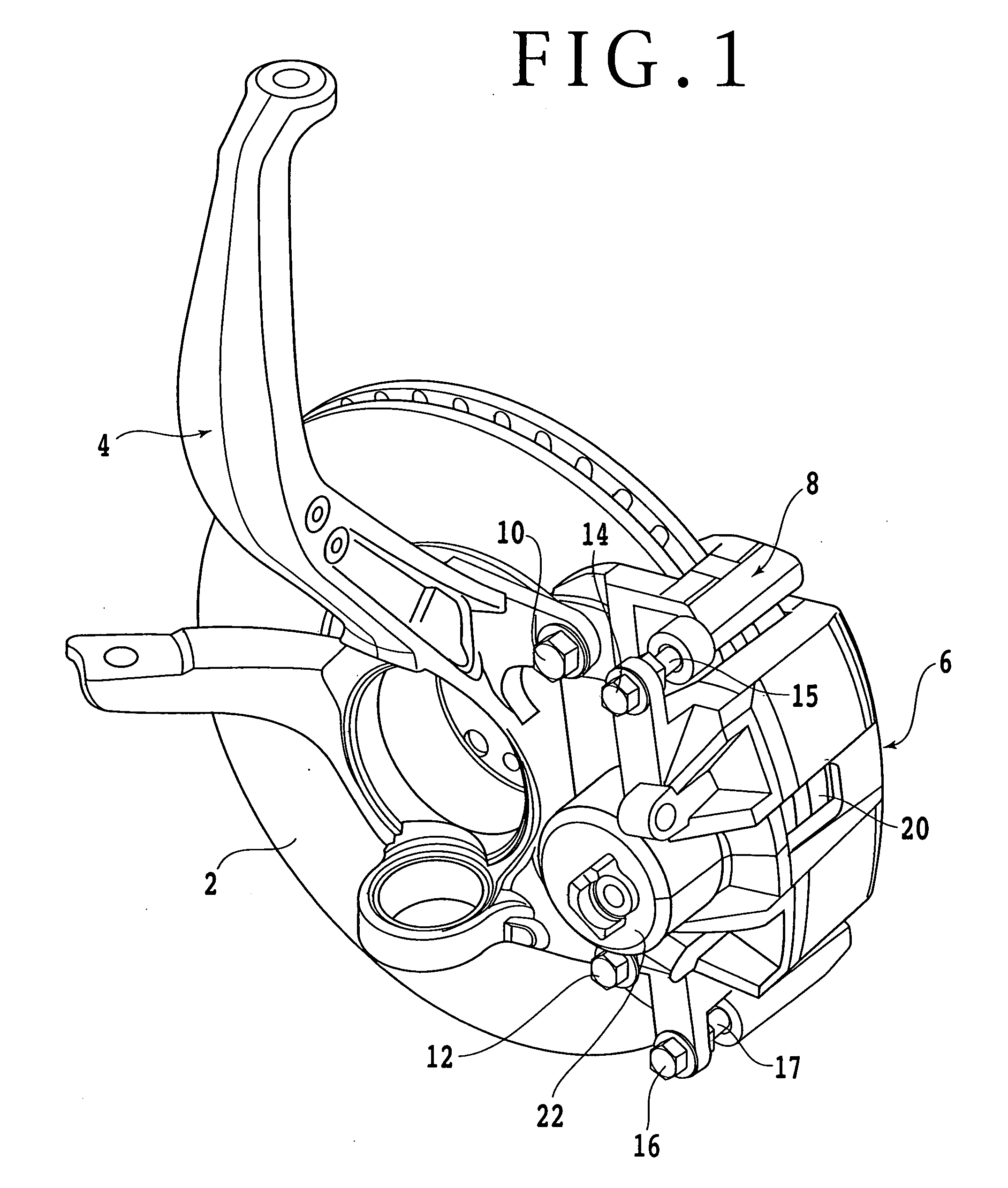 Brake force detecting device