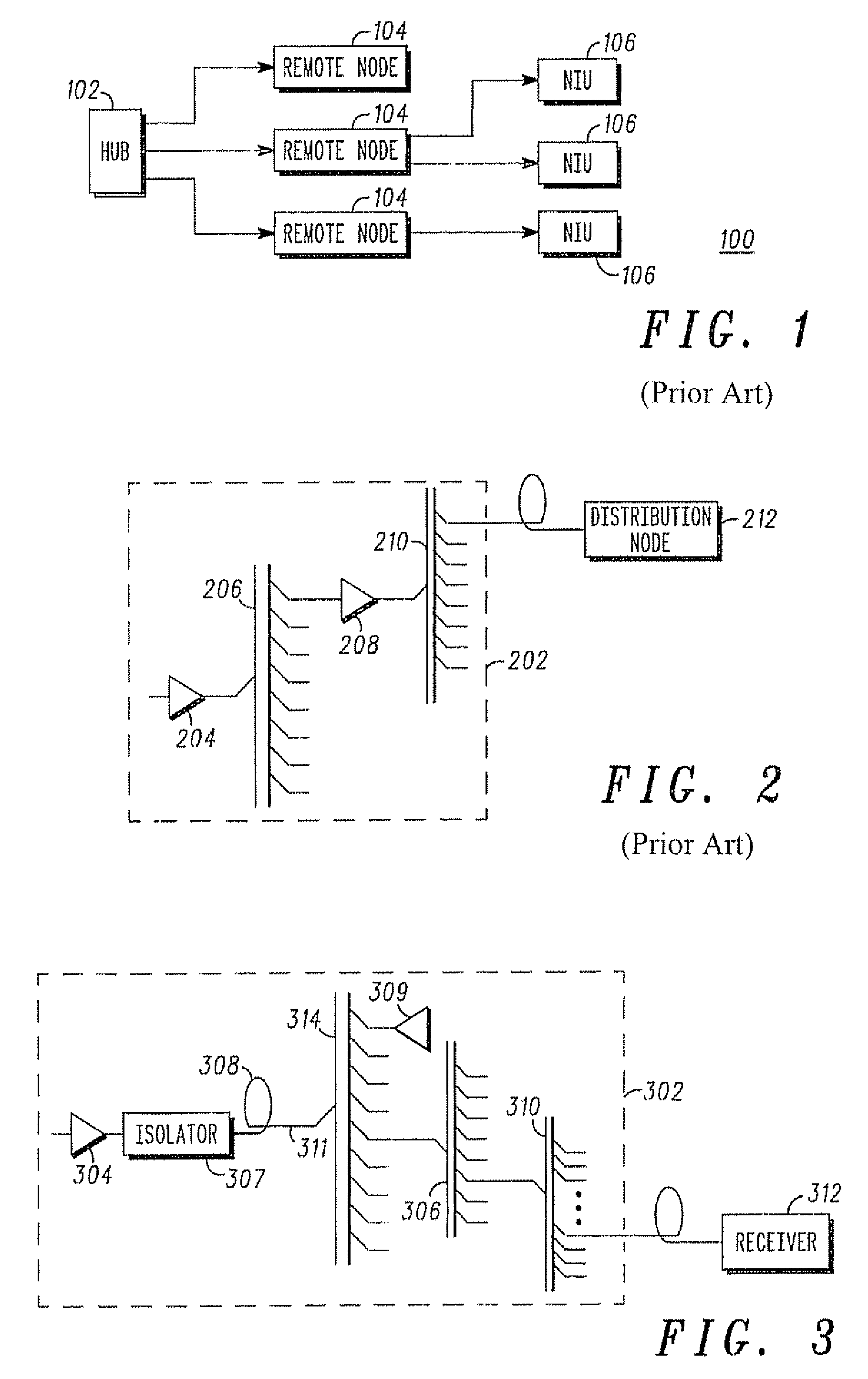 Hub for a passive optical network hub