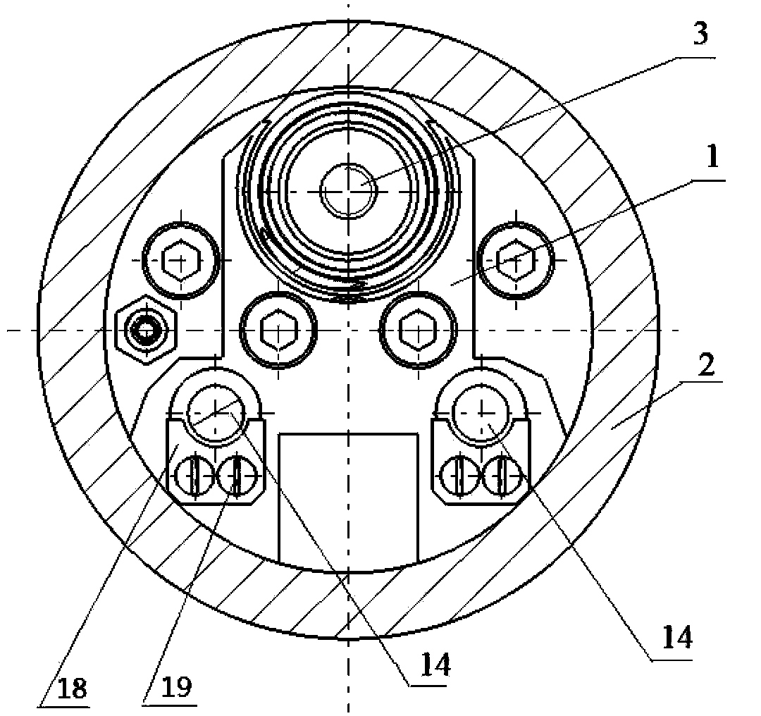 Hand-held electromagnetic riveting gun buffering and guiding mechanism