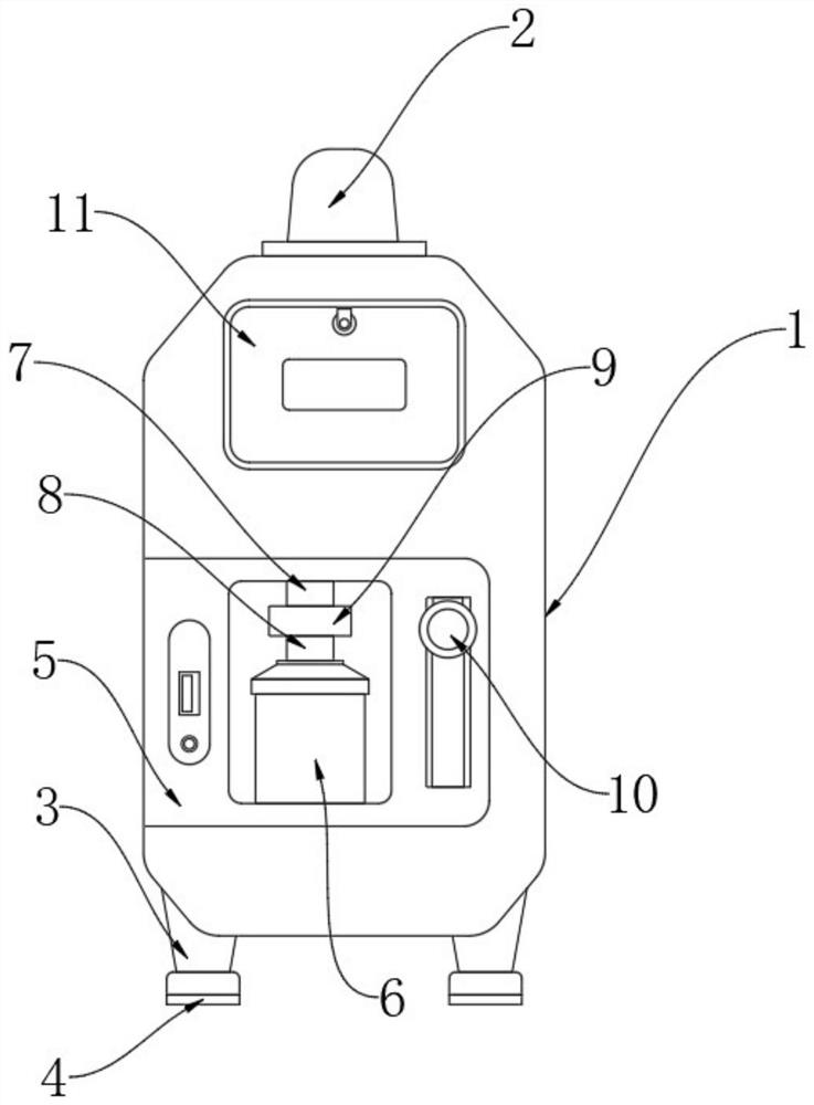 Oxygen generation and breathing all-in-one machine capable of intelligently adjusting voice flow