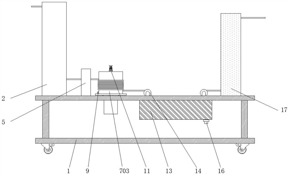 Efficient dedusting, cooling and air-drying integrated equipment for cable processing