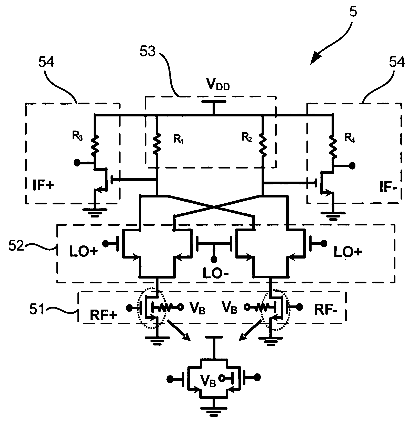 Method of third-order transconductance cancellation and linear mixer thereof