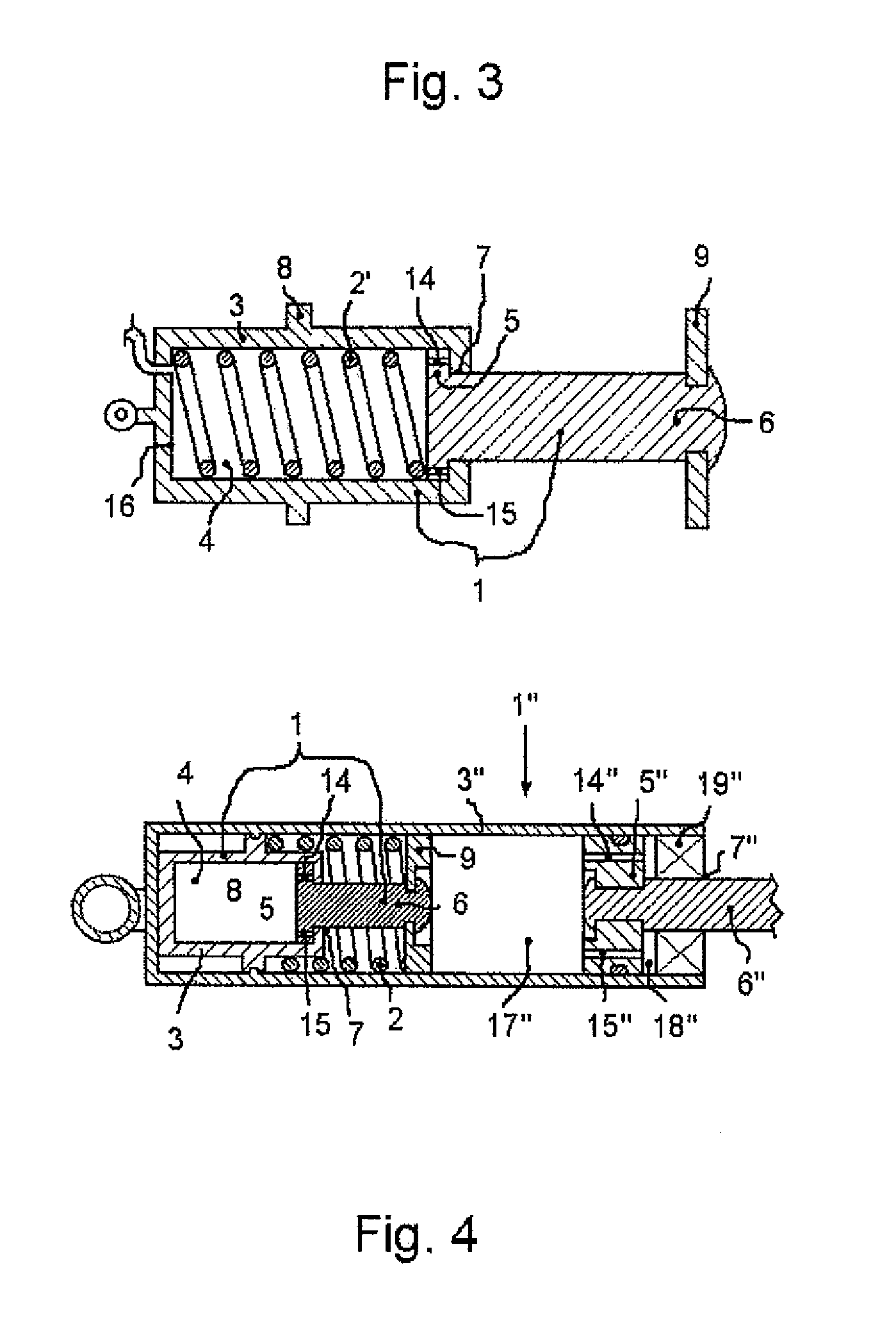 Spring Device At A Swivelable Hatch of A Motor Vehicle