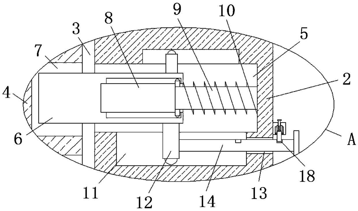 Automobile charging pile capable of preventing from being blown down by wind