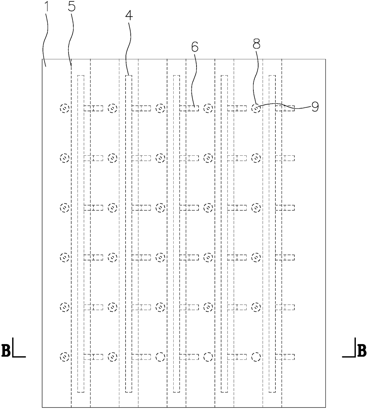 Channel type absorbing body